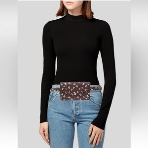 NWT Michael Kors canvas coated waist bag belt S/M